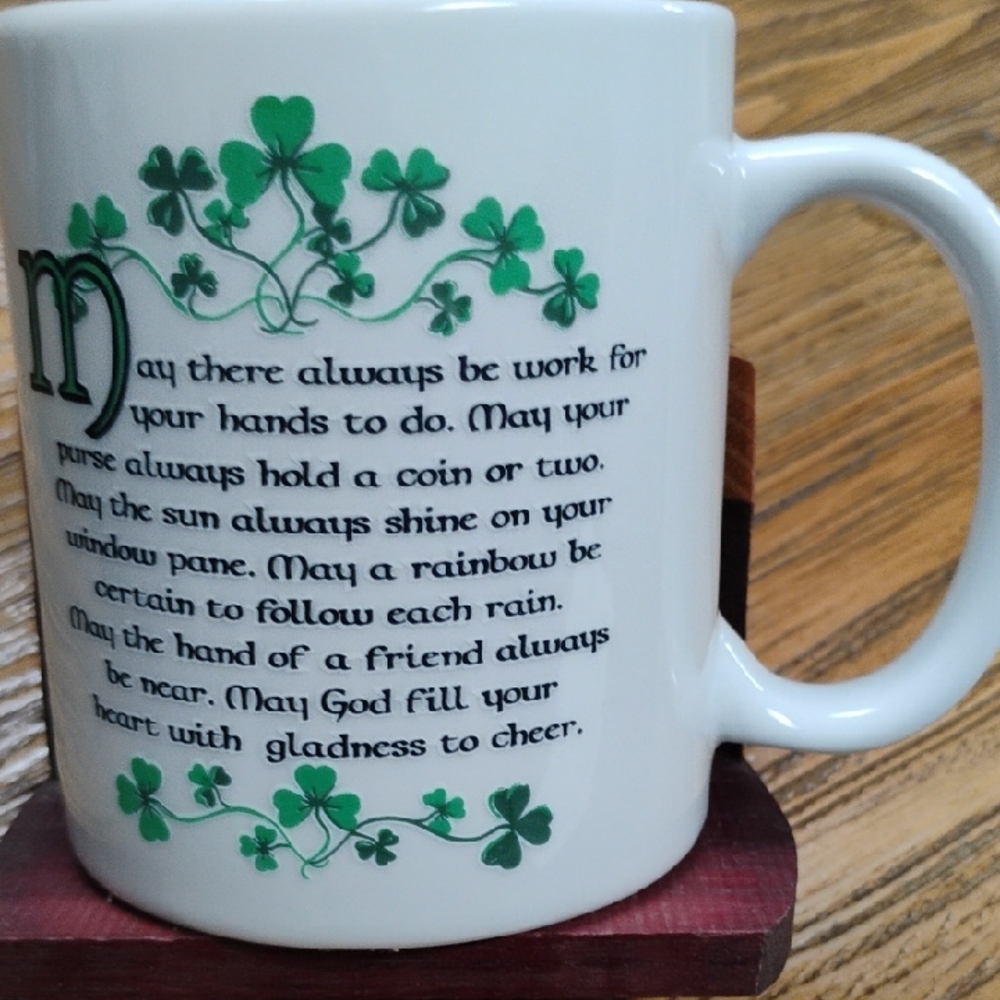 Irish Blessing Mug 3 3/4 In By 3 1/4 In Good Condition